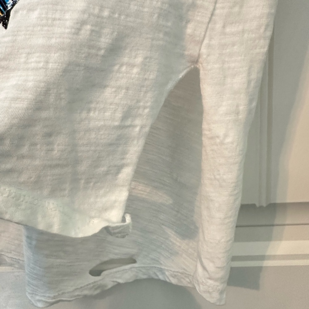 Jaded Gypsy KISS distressed white tee Small/Medium - Picture 8 of 8